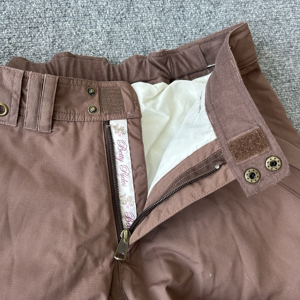Betty Rides Pants Women Large Snowboard Snow Winter Ski 34 X 31 Chocolate Brown - Picture 10 of 16